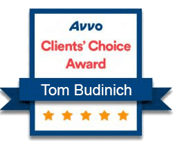 Tom Budinich Avvo Clients' Choice Award